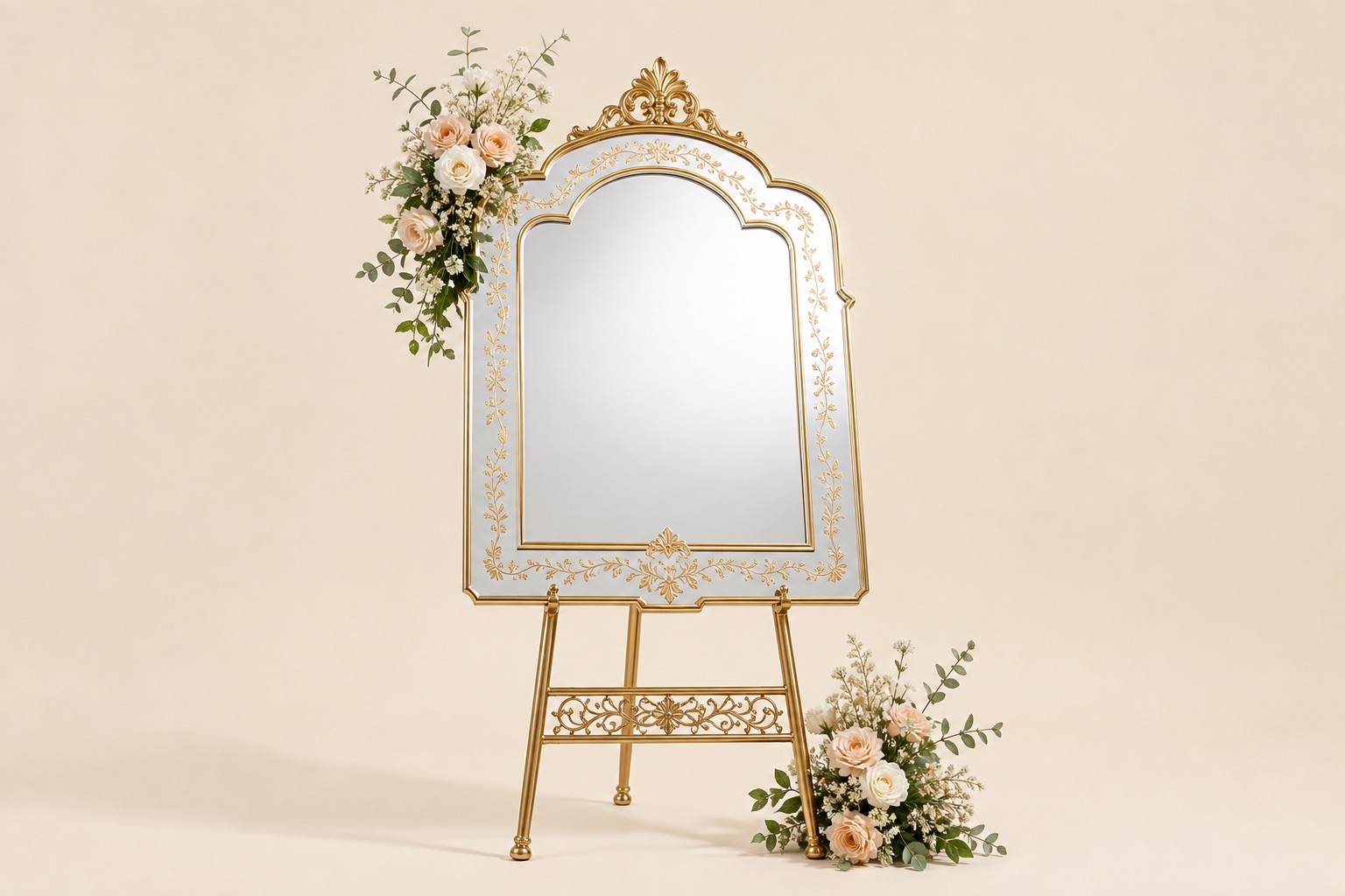 Mirror welcome sign