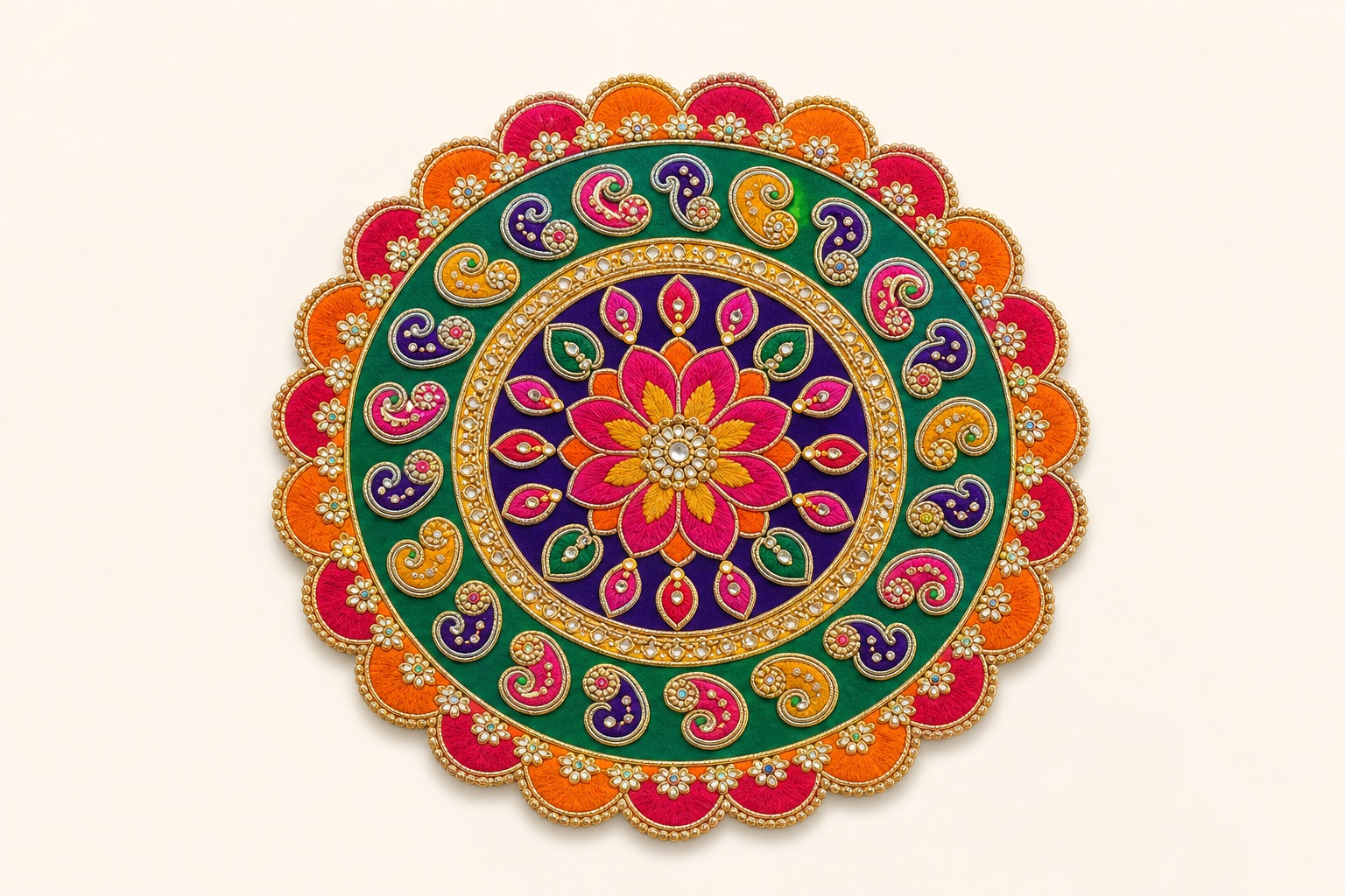 Threshold rangoli mat